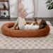 Mjkone Pet Bed Fleece in Brown | 9.45 H x 67.72 W x 32.28 D in | Wayfair W111722990