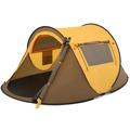 MoNiBloom 3 Person Automatic Pop Up Camping Tent Waterproof Portable Hiking Instant Cabin Fiberglass | 41 H x 96 W x 59 D in | Wayfair