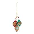 Melrose International No Pattern Holiday Shaped Ornament Glass in Green/Red/Yellow | 10.5 H x 5.25 W x 1 D in | Wayfair 86598