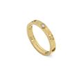 Gucci Icon 18ct Yellow Gold Diamond Heart Band Ring - S.5