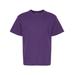 M&O MO4850 Youth Gold Soft Touch T-Shirt in Purple size Large | Cotton 4850