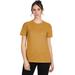 Next Level 6600 Women's CVC Relaxed T-Shirt in Gold size Large | 60/40 cotton/polyester