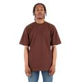 Shaka Wear SHMHSS Adult 7.5 oz. Max Heavyweight T-Shirt in Brown size Large