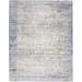 Blue/Gray 120 x 94 x 0.25 in Area Rug - 17 Stories Clotaire Area Rug Polyester | 120 H x 94 W x 0.25 D in | Wayfair