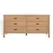 Joss & Main Kaplan 6 Drawer Dresser Wood in Brown | 33 H x 66 W x 20 D in | Wayfair E877512579884C698CF2797DCB5D07E5