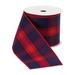 Googins The Holiday Aisle® Plaid Ribbon, Polyester in Blue/Red | Wayfair 3DEB4A43E147415E8FBC64C5967F8494