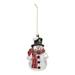 Gongora The Holiday Aisle® No Pattern Hanging Figurine Ornament Glass in Green/White | 5.25 H x 3 W x 2.75 D in | Wayfair