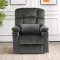 Latitude Run® Nihat Massage Chair, Polyester in Gray | 46 H x 33.9 W x 37 D in | Wayfair F7FCCE04438F48E9B3E237D0BCBE7F51