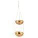 Mercer41 Maylen Coconut Shell Hanging Planter, Bamboo in Brown | 21.75 H x 5.5 W x 5.5 D in | Wayfair DCCDAD1615B84F5DB50840D543186743