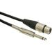 Talent MCQ15 Microphone Cable XLR Female to 1/4 TS Mono Male 15 ft.