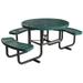 ZORO SELECT 4HUP9 Picnic Table,81" W x63-1/2" D,Green