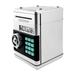 Cartoon Electronic ATM Password Bank Cash Coin Can Auto Scroll Paper Box Gift (silvery+black)