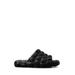 Domino Cloud Rubber Slide - Black - Fendi Sandals