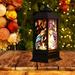 Home Decor Christmas Wind Gift Decoration Imitation Led Lamp Decoration Church Holiday Home Decoration Night Light Black