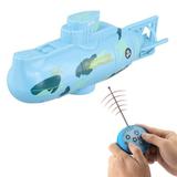 Mini RC Submarine Electric Submarine Toy Funny Pigboat Bath Toy Military Submarine Model Toy Remote Control 6 Channel Submarine Toy Model for Kids Boys
