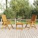 Dcenta 3 Piece Patio Set Solid Wood Teak