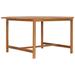 Walmeck Patio Table 59.1 x59.1 x29.5 Solid Teak Wood