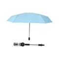 Clamp on Umbrella with Clamp Foldable Beach Umbrella for Fishing Patio Chair Blue