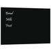 Dcenta Wall Mounted Magnetic Blackboard Glass Chalkboard with Eraser and Magnets Hanging Dry Erase Black Board Chalk Board for Home Office School