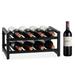 Gymax 8 Bottle Wine Rack 2 Tier Wine Display Storage Holder Countertop