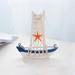 CSCHome small wooden boats desktop ornaments wooden sailboats cute and delicate home decorations 4.92x4.53x1.18inch