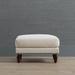 Kahli Ottoman - Performance Linen Parks Driftwood - Frontgate