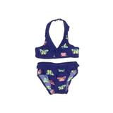 Old Navy Two Piece Swimsuit: Blue Tropical Sporting & Activewear - Size 12-18 Month