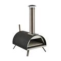 Haven Wood 13" Pizza Oven with Raincover and Pizza Paddle - Black/Silver