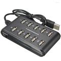 Hubs High Speed 480 Mbps USB 2.0 Hub 10 Ports Multi Personal Computer Portable Splitter For PC LaptopUSB