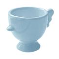 Hesroicy Heightened Base Egg Cup - Solid Color - Non-Slip Handle - Good Grip - Easy to Clean - Mini Breakfast Ceramic Egg Holder - Dining Room Use