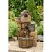Jeco Bird House Outdoor Water Fountain