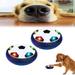 HandReed Active Gliding Disc Dog Toy 2023 New Gliding Disc Dog Toy Sliding Gliding Dog Toy Black Technology Suspended Football with Cool Lighting Effects (2pcs Black with Light)