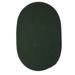 Colonial Mills Rug Boca Raton Dark Green 12ft Round Braided Rug - 100% Polypropylene Outdoor Rug