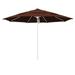 California Umbrella 11 ft. Fiberglass Market Umbrella PO DVent MWhite-Sunbrella-Bay Brown - Octagon Shape - 11ft Diameter