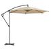 Gardesol 10FT Patio Umbrella Offset Patio Umbrella with Sturdy Ribs for Porch Decks Poolside Backyard Garden UV Protection