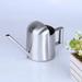 Stainless steel watering kettle 300ml Stainless Steel Watering Kettle Portable Long Mouth Watering Can Gardening Tool (Silver)