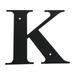 Village Wrought Iron Letter K Small
