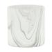 Contemporary Home Living 5 Medium White and Gray Ceramic Outdoor Planter Pot