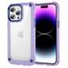 K-Lion Compatible with iPhone 12 Case Dropproof Hybrid Shockproof Rugged Rugged Case Anti-Scratch Transparent Clear Protective Slim Cover for iPhone 12 Purple