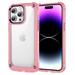 K-Lion Compatible with iPhone 12 Case Dropproof Hybrid Shockproof Rugged Rugged Case Anti-Scratch Transparent Clear Protective Slim Cover for iPhone 12 Pink