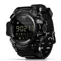 LOKMAT MK16 Smart Watch Army Rugged Men Women Watch 12-months Battery Life IP67 / 5ATM Waterproof EL Luminous Sports Smartwatch Pedometer Activity Fitness Remote Week Date Wristwatch fo