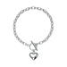 Heart Charm Bracelets for Women Gifts Peach Heart Shell Bracelets Birthday Christmas Jewelry Gift S4O0