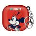 Disney Galaxy Buds2 Pro Case / Galaxy Buds2 Case / Galaxy Buds Pro Case / Galaxy Buds Live Case Key Ring Holder Keychain Hard Cover - Classic Minnie Mouse