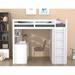 Harriet Bee Parrino Full Loft Bed Wood in White | 65 H x 56.7 W x 78.3 D in | Wayfair 28B64F6849FF4AD38099A7BAC7C4E569