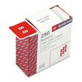 Smead Single Digit End Tab Labels Number 8 White/Red Background - Red