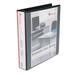 Universal Economy D-Ring Vinyl View Binder - Black - 1-1/2 Capacity