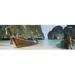 Panoramic Images Longtail boats moored on the beach Mahya Beach Ko Phi Phi Lee Phi Phi Islands Thailand Poster Print by Panoramic Images - 36 x 12