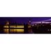 Panoramic Images Government Building Lit Up At Night Big Ben And The House Of Parliament London England United Kingdom Poster Print by Panoramic Images - 36 x 12