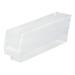 Quantum Storage Economy Shelf Bin - Clear - 11.62 x 2.75 x 4 in.