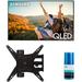 Samsung QN65Q60CAFXZA 65 QLED 4K Quantum HDR Dual LED Smart TV with a Walts TV Medium Full Motion Mount for 32 -65 Compatible TV s and Walts HDTV Screen Cleaner Kit (2023)